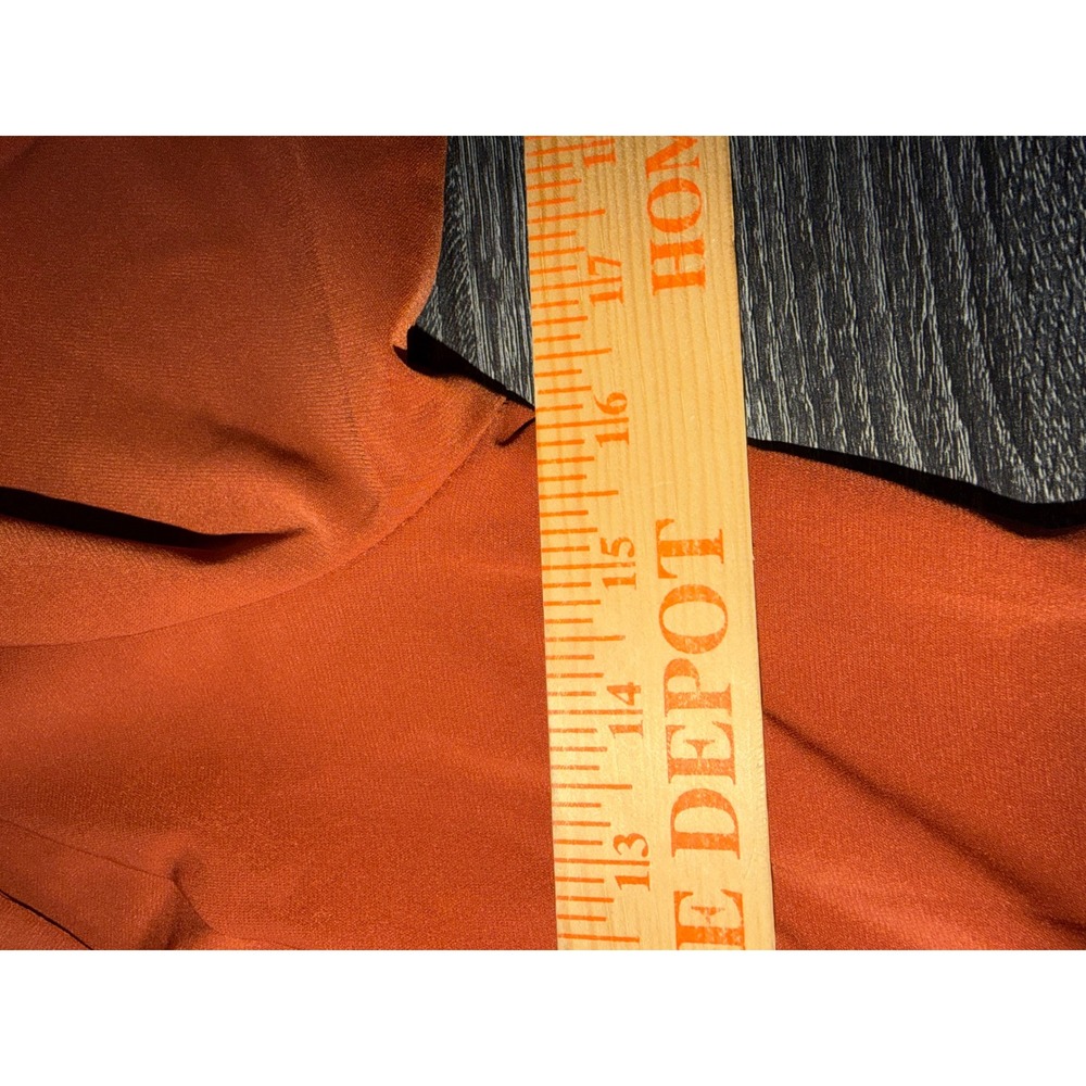 SHEIN Midi Dress Colorblock Mod Retro Vintage Burnt Orange Navy Blue Size 4 NWT - Picture 7 of 7
